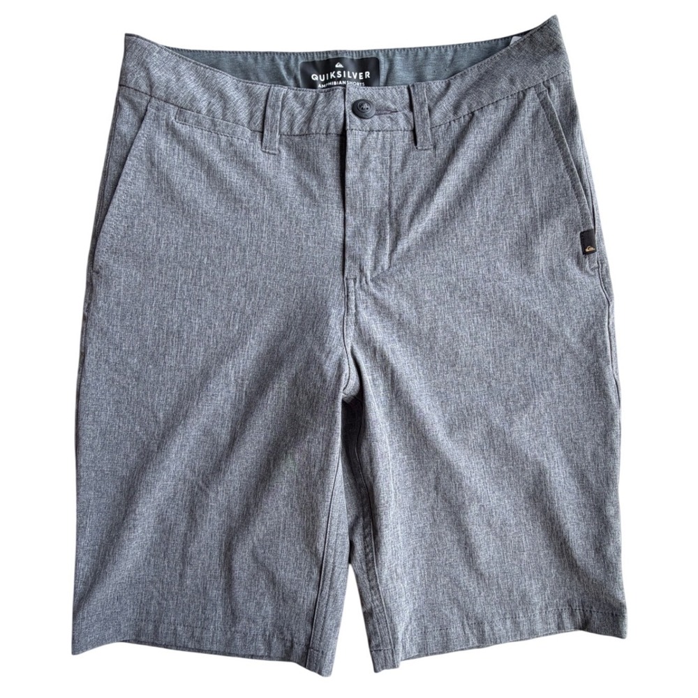 Quiksilver Amphibian Hybrid Shorts Mens 27 Gray 4-Way Stretch Boardshorts
